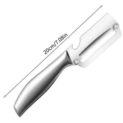 Stainless Steel Fruit Peeler with Bottle Opener Kitchen Vegetable Paring Knife Suitable for Pumpkin Winter Melon Pineapple Fruit