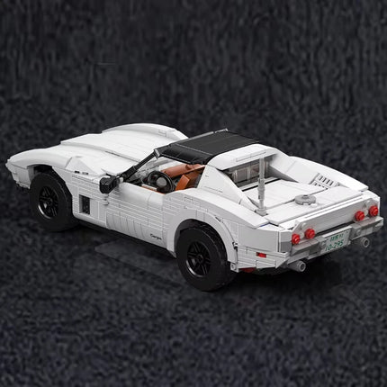 1347Pcs Technical C3 Vintage Car Building Block Assembly Oldtime Super Sport Car Brick Set Toys For Kids Christmas Gifts