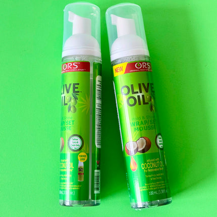 100ml Curly Hair Mousse Strong Hold Olive Oil Hair Styling Foam Anti-Frizz Wig Styling Mousse for Women