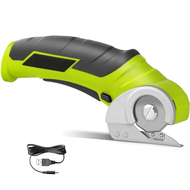 Cordless Electric Scissors, 4V Electric Mini Cutter, Carpet Cardboard Cutter Tool, Rotary Cutter for Cardboard Packages Leather