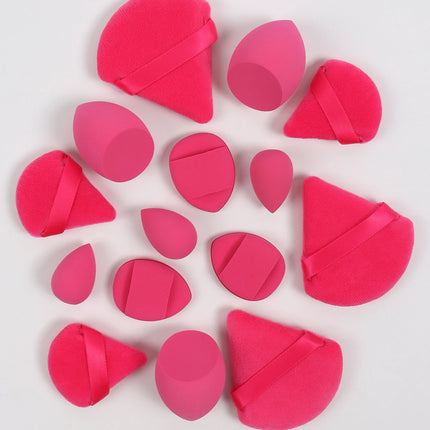 Multi Effect 15 Piece Set 3 Loose Powder Puffs&3 Mini Loose Powder Puffs&3 Medium-Sized Eggs&3 Mini Eggs&3 Air Cushions. Founda
