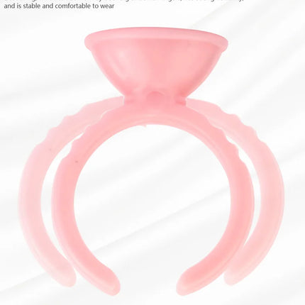 50/100Pcs Disposable Glue Ring Cup For Lashes Fan Tattoo Pigment Holder Eyelash Extension Container Glue Holder Makeup Supplies