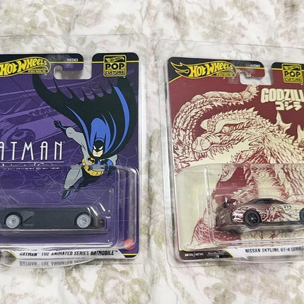 New Hot Wheels Entertainment Culture Series 1/64 Nissan Skyline Stranger Things Bmw Lincoln Alloy Die-Cast Car Models Xmas Gifts