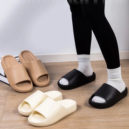 2024 New Ultra Soft Casual Sports Wear-Resistant Outdoor Elevated Slipper Sandals Couple Model Slippers For Women