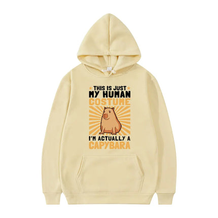 Funny Animals Capybara Print Hoodies Men Women Cartoon Hooded Sweatshirt Harajuku Student Hoodie Casual Streetwear Tracksuits