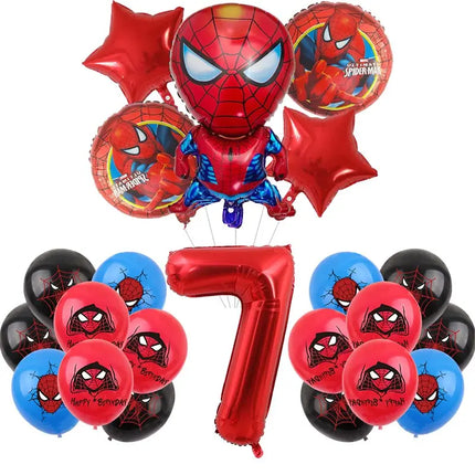 Spiderman Birthday Decor Superhero Theme Spider Birthday Party Decorations Paper Napkins Background Balloons Kids Party Supplies