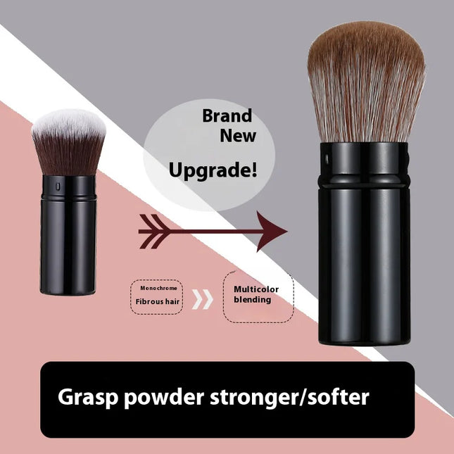 1pcs makeup tools  Powder/Blush Brushes Retractable Single Soft Loose Powder Blush Brush Portable Beauty Cosmetic Tool