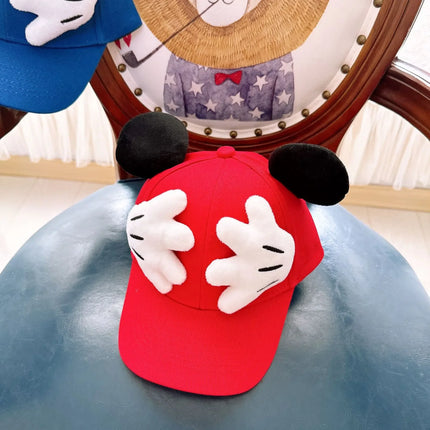 2025 Pure Cotton Parent-child Baseball Caps, Children's Sun Hats for Outings, Cartoon Big-eared Baseball Caps for Boys and Girls