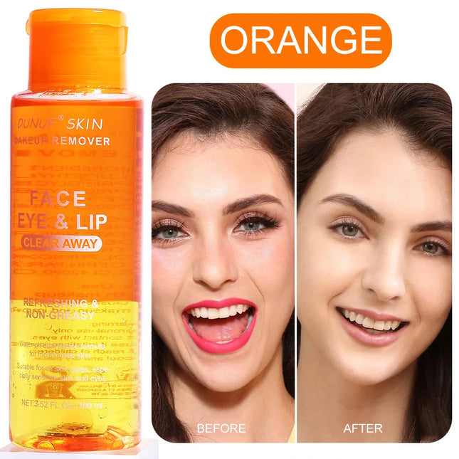 Gentle 3 in 1 Cleansing Oil Makeup Remover For Sensitive Skin Refreshing Moisturize Oil Control Non Irritating Face Lip Eye