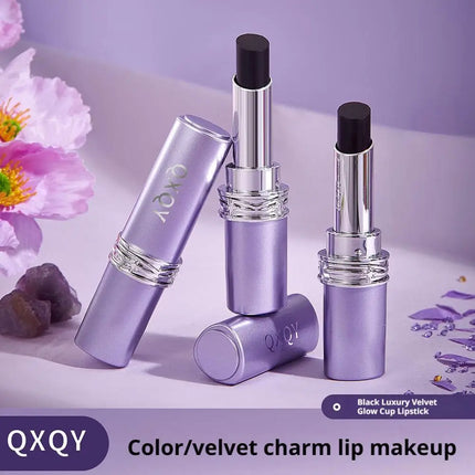 Velvet Matte Dark Magic Lipstick Long-Lasting Waterproof Lipstick Hydration Lip Gloss Nourishing Lightweight Smooth Essence Care