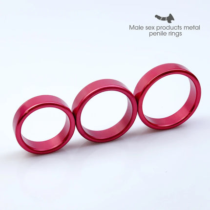 Metal penis ring dick hardness exercise cock ring Delay Ejaculation Male Scrotum Testis Restraints scrotum bondage male sex toys