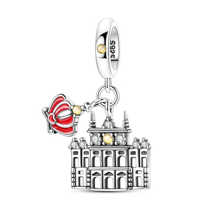 Original 925 Sterling Silver Charms Paris Eiffel Tower Charms Bead Pendant Fit Bracelets Bangle Necklaces Women DIY Jewelry Gift
