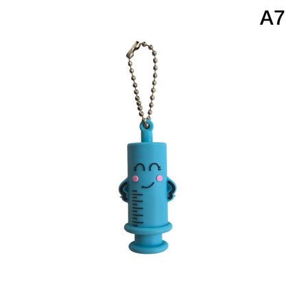 Ampoule Bottle Opener Keychain Syringe-Shaped Cutter Nurse Doctor Ampoule Bottle Opener Aid Medication Vial Breaker Tool