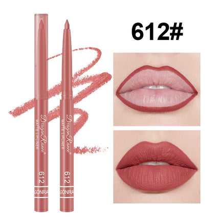 Lip Liner to Outline the Lip Shape, Novice-Friendly, Natural and Delicate, Pouty Lip Pencil, Waterproof, Matte, Nude Color Lip Liner