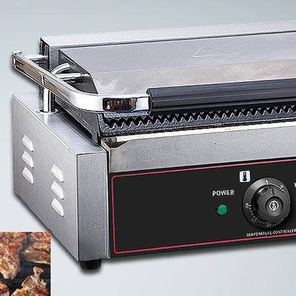 Electric Hot Press Grill Dual-Sided Heating Commercial-Grade Electric Steak Grill Triple-Sided Sandwich Toaster Electric Heating