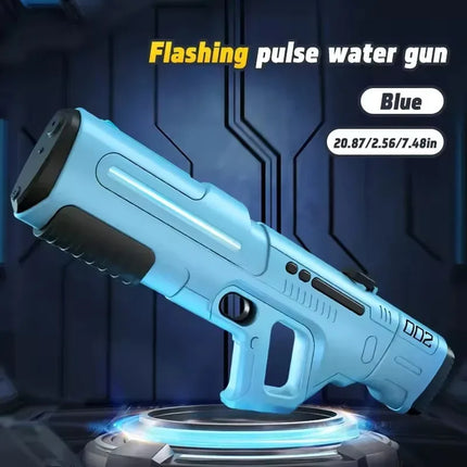 Pulse Continuous Firing Watergun Electric Water Gun Powerful Water Spray Large Capacity Automatic Water Absorption Squirt Gun