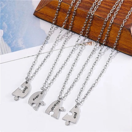 5pcs/Set Best Friend Pendant Necklace Pentagram Friendship Necklace For Women Best Friend Necklace Bff Friendship Jewelry Gif