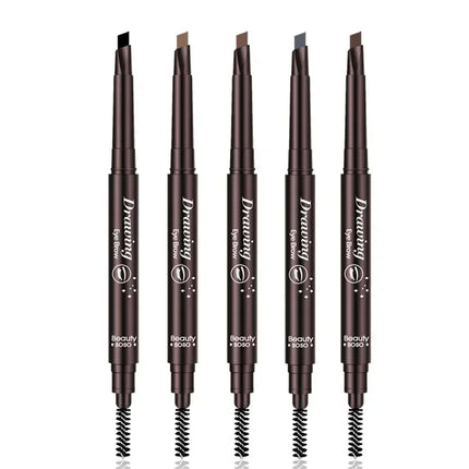 Double Ended Eyebrow Pencil Waterproof Long Lasting Eyebrow Enhancers Eye Makeup Cosmetic Tools with Brush Brow Extension Pencil