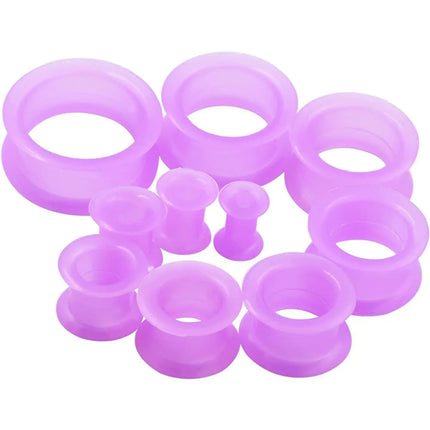 1Pair 3-48mm Silicone Ear Plugs and Tunnels Piercing Expander Piercing Tunnel Ear Tunnels Stretchers Ear Plug Ear Gauges