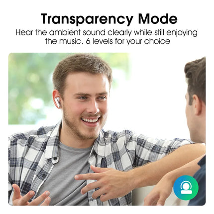 QCY HT05 Melobuds ANC Wireless Earbuds 40dB Multi-Mode ANC 6 Mics AI-Enhanced Calls Bluetooth 5.2 Earphones Transparency 30H