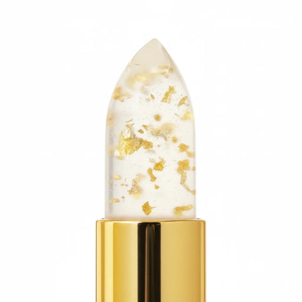 Gold Foil Lip Balm Color Changing  Moisturizes Brighten Lips Care Prevents Cracking Long Lasting No Fading Makeup Gloss