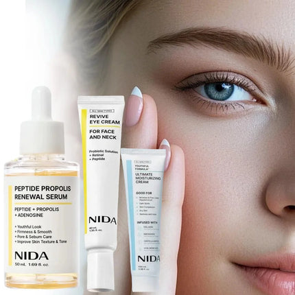 NIDA Propolis Peptide Facial Serum Nourishing Moisturizing Serum Face Original Skin Care Rejuvenation Firming&Smoothing Cream