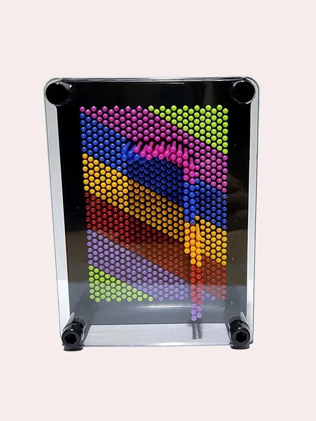 1pc-Plastic Square Rainbow Handprint Versatile Needle Drawing 3D Clone Hand Model Puzzle Toy