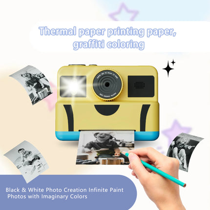 Children Digital Camera Instant Print for Kids Thermal Print Camera Instant Photo Printing Camera Video Toys Christmas present