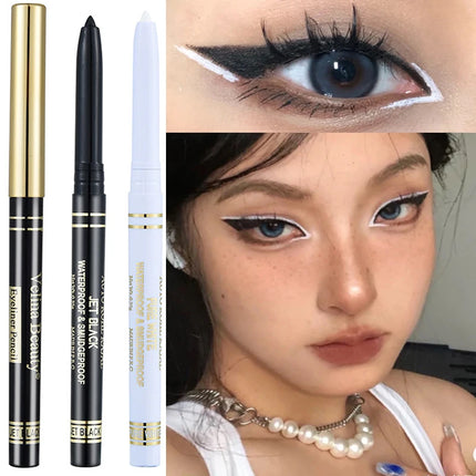 Lasting Black White Eyeliner Gel Pen Waterproof Liquid Eyeliner Pencil Quick-drying Not Blooming Eye Liner Eyes Makeup Cosmetic