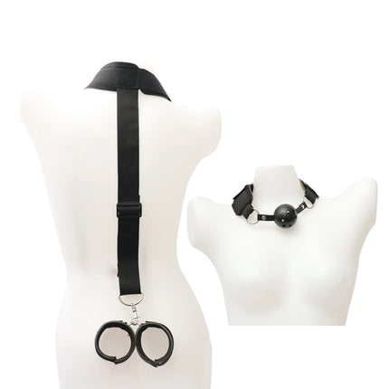 BDSM Female Nipple Clamp Mouth Gag Sex Toy Set Couple SM Slave Games Bondage Gear Collar Leash Sextoy Kit 18+ Sex Product Shops