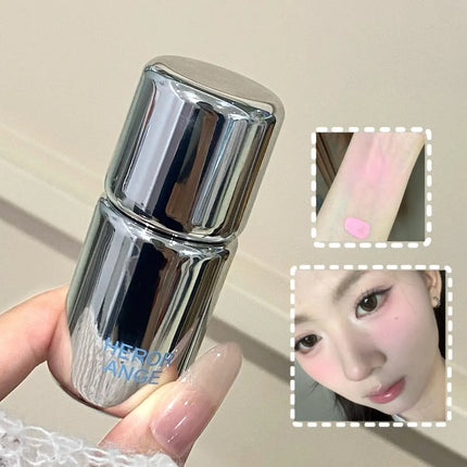 Low Saturation Matte Liquid Blush Water Light Cheek Cream Smooth Blush Big Sponge Brush Head Easy To Apply Natural Rouge Makeup