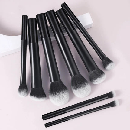 8pcs Pro Makeup Brush Set - Soft, Premium Synthetic Hair, Cruelty-Free, Easy to Clean, Foundation, Blush, Eyeshadow, Cosmetic