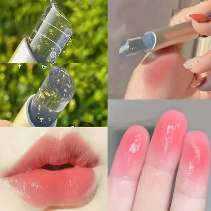 Star Brilliant Temperature Change Moisturizing Lipstick Crystal Jelly Waterproof Lipstick Long-lasting Nourishing Lipstick 24K Tempera