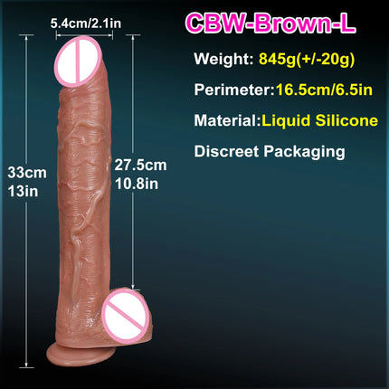 Realistic Soft Double Silicone Long Dildo 3Colors Fake Thick Penis Aginal Masturbation Suction Cup Cock Woman Man Anal Sex Toy