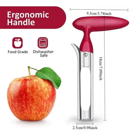 1pc Stainless Steel Apple Corer Fruit Seed Core Remover Fruit Cutter Seeder Slicer Durable Kitchen Gadgets Vegetable Tools