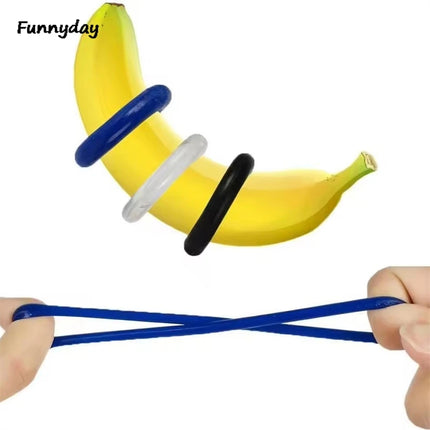 Silicone Durable Penis Ring Ejaculation Delay Chastity Rubber Cock Rings Penis Enlargement Semen Lock Ring Sex Toys For Men