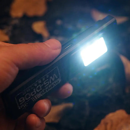 1/2Pcs Mini Portable Rechargeable LED Torch Light Waterproof Work Pocket Flashlight with Magnetic Grip Compact LED Flashlight