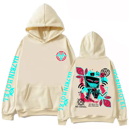 2026 Hazbin Hotel Vox Print Hoodie Man Woman Harajuku Pullover Tops Fashion Sweatshirt
