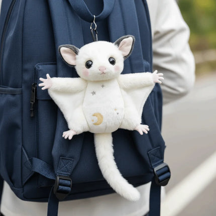 Cute Sugar Glider Plush Keychain Soft Flying Squirrel Bag Charm Kawaii Animal Pendant Gift