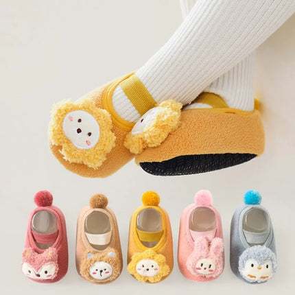 Cartoon Animal Baby Socks Soft Cotton Toddler Floor Socks Autumn Winter Warm Indoor Kids Socks First Walker