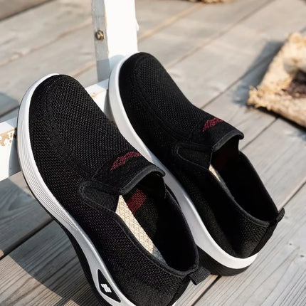 Women's shoes, women's sports shoes, lazy people can wear breathable casual shoes with mesh