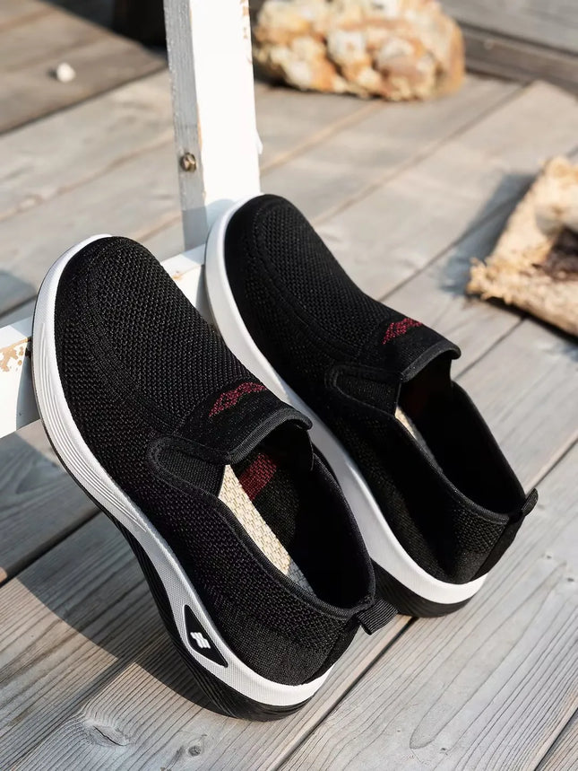 Women's shoes, women's sports shoes, lazy people can wear breathable casual shoes with mesh