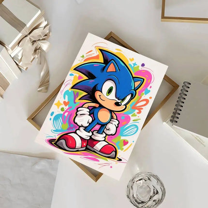Sonic Self-adhesive Poster Sticker Waterproof / Sonic Self-adhesive Poster Sticker
