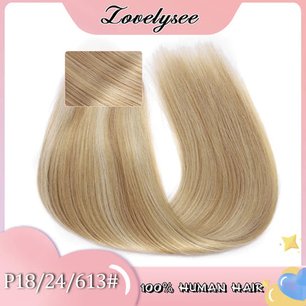 Straight V-shaped Clip in Human Hair Extensions 100% Remy Human Hair Brazilian Dark Brown Soft Hair for Women 100G 120G 140G