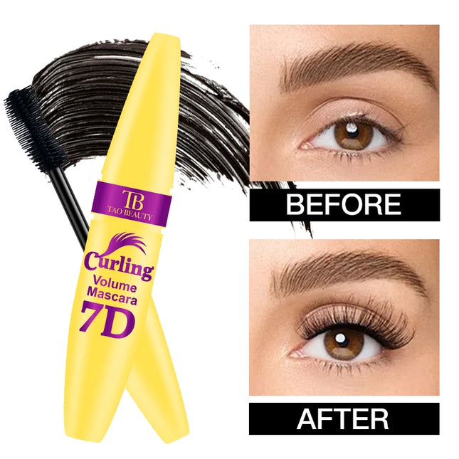 Black Waterproof Mascara for All Lengthening Makeup Products Eyelash Extension Curling Eye Lashes Mascara 7D Effect Eye Cosmetic