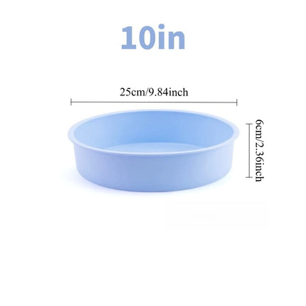 4/6/8/10 Inch Round Silicone Cake Mold Baking Pan for Mousse Fondant Pastry Dessert Jelly Reusable Non-Stick Cylinder Mold