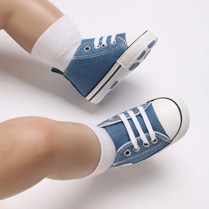 0-18 Months Newborn Baby Shoes Classic Fashion Casual Sports Shoes for Boys and Girls Non slip Soft Sole Walking Shoes