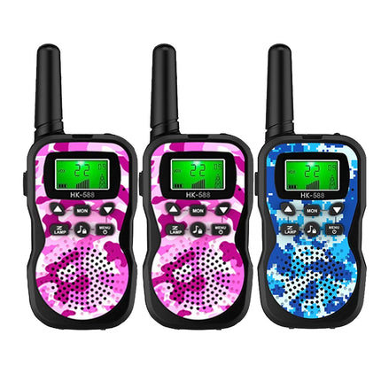 3 PCS Kids Walkie Talkie, 3KM Long Range Wireless Intercom, Parent-Child Interaction Toy, Gift for Children (Batteries Required)