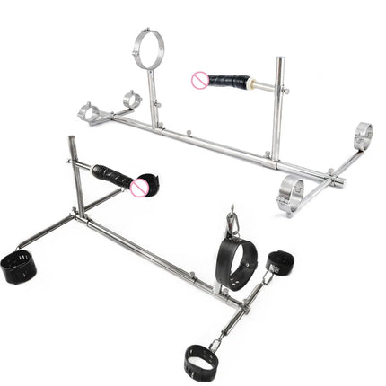 Upgrade New Lock Screw Dog Training Kneeling Metal Stand Frame Sex Position Asist Chair Furniture Sex Toys for Couples Flirting