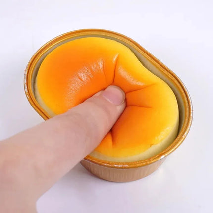 Squishy Simulated Cheesecake Toy - Slow Rising Stress Relief Sensory Fidget for Anxiety ADHD Autism | ASMR Gifts for Kids Adults